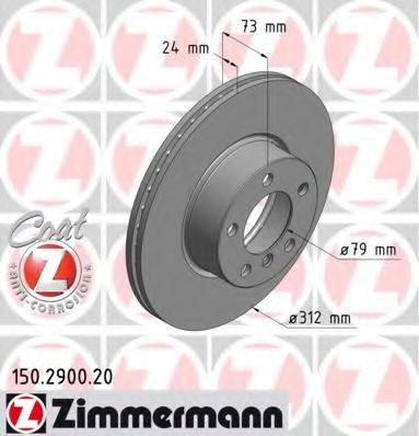 ZIMMERMANN 150290020 Тормозной диск