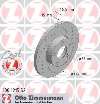 ZIMMERMANN 100121552 Тормозной диск