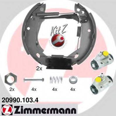 Комплект гальмівних колодок ZIMMERMANN 20990.103.4