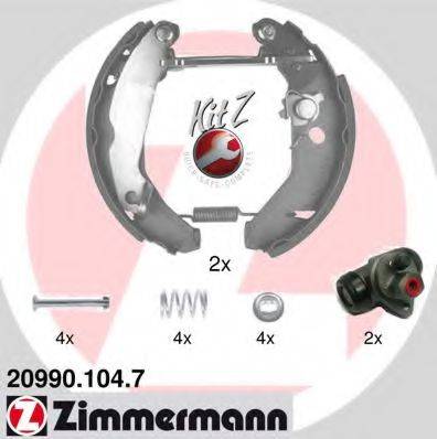 Комплект гальмівних колодок ZIMMERMANN 20990.104.7