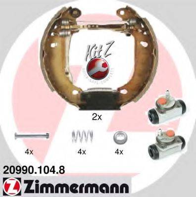 Комплект гальмівних колодок ZIMMERMANN 20990.104.8
