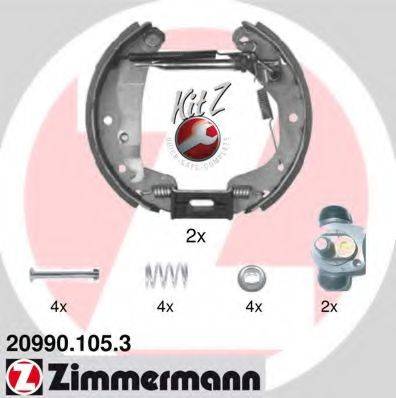 Комплект гальмівних колодок ZIMMERMANN 20990.105.3