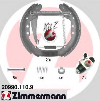 ZIMMERMANN 209901109 Комплект тормозных колодок