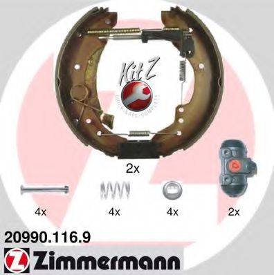 Комплект гальмівних колодок ZIMMERMANN 20990.116.9