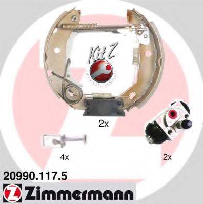 ZIMMERMANN 209901175 Комплект тормозных колодок