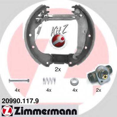 Комплект гальмівних колодок ZIMMERMANN 20990.117.9
