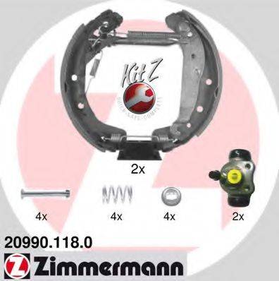 Комплект гальмівних колодок ZIMMERMANN 20990.118.0