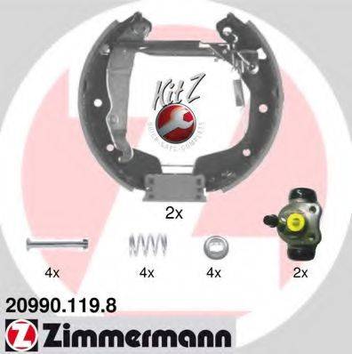 Комплект гальмівних колодок ZIMMERMANN 20990.119.8