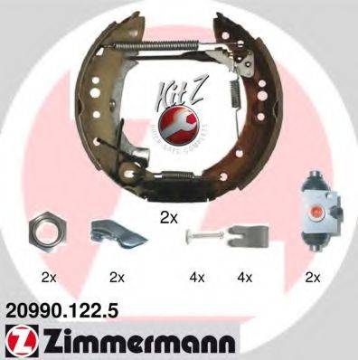 ZIMMERMANN 209901225 Комплект гальмівних колодок
