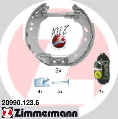 Комплект гальмівних колодок ZIMMERMANN 20990.123.6