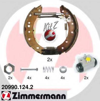 Комплект гальмівних колодок ZIMMERMANN 20990.124.2