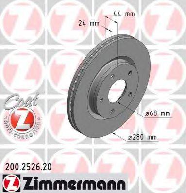 ZIMMERMANN 200252620 Тормозной диск