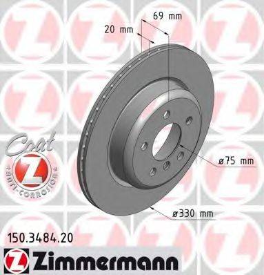 ZIMMERMANN 150348420 Тормозной диск