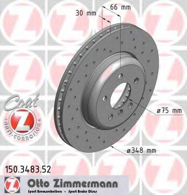 ZIMMERMANN 150348352 Тормозной диск
