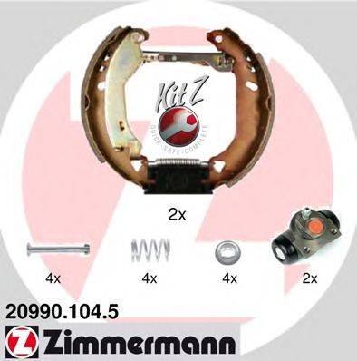 Комплект гальмівних колодок ZIMMERMANN 20990.104.5