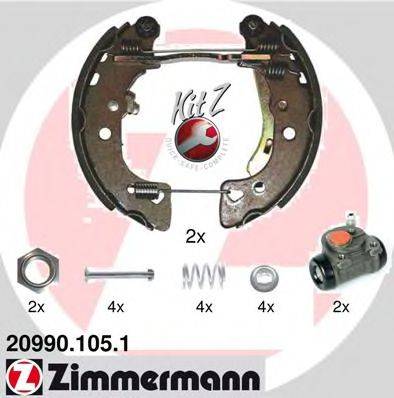 Комплект гальмівних колодок ZIMMERMANN 20990.105.1