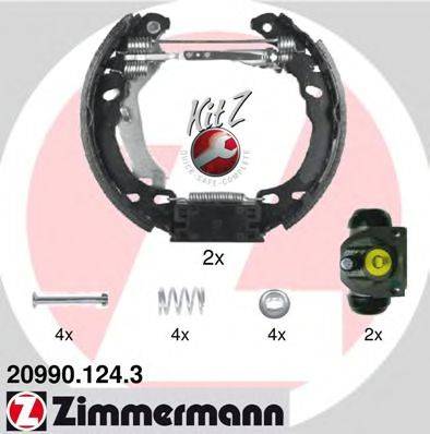 Комплект гальмівних колодок ZIMMERMANN 20990.124.3