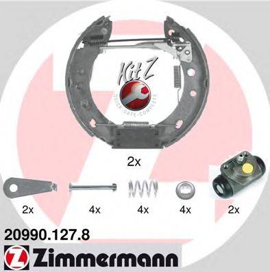 Комплект гальмівних колодок ZIMMERMANN 20990.127.8