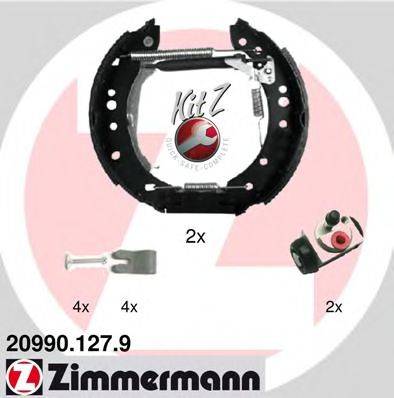 Комплект тормозных колодок ZIMMERMANN 20990.127.9