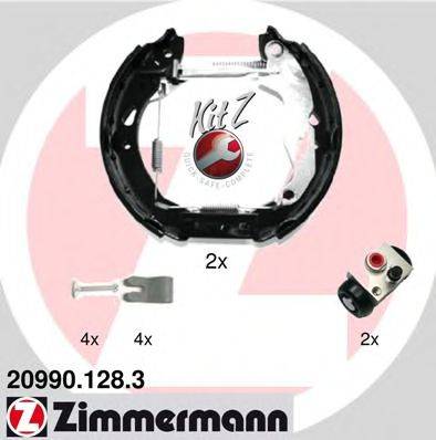 Комплект гальмівних колодок ZIMMERMANN 20990.128.3