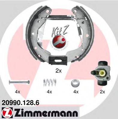 Комплект гальмівних колодок ZIMMERMANN 20990.128.6