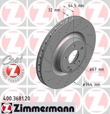 ZIMMERMANN 400368120 Тормозной диск