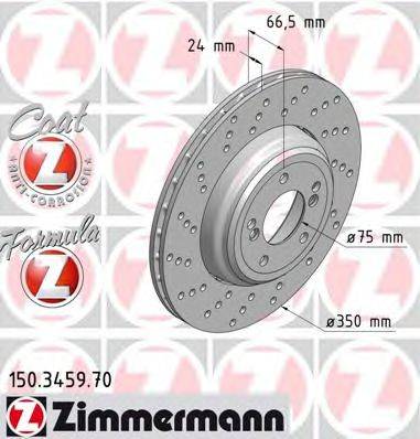 Тормозной диск ZIMMERMANN 150.3459.70