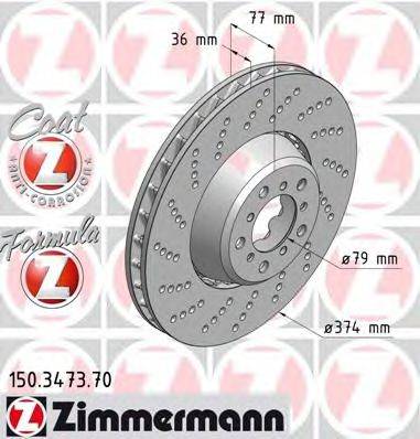 Тормозной диск ZIMMERMANN 150.3473.70