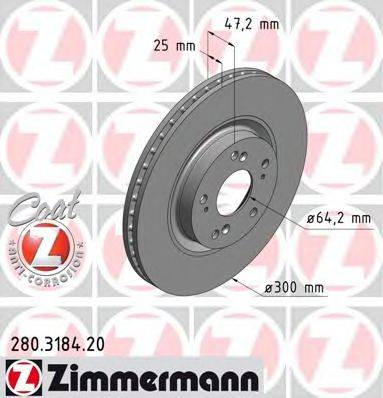 ZIMMERMANN 280318420 Тормозной диск