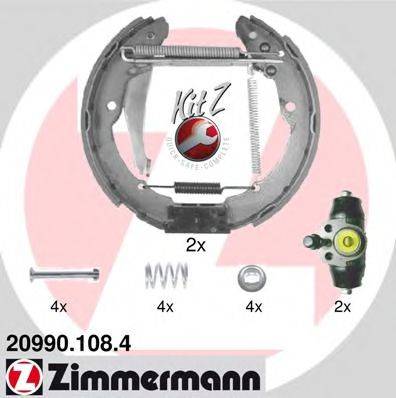 ZIMMERMANN 209901084 Комплект гальмівних колодок