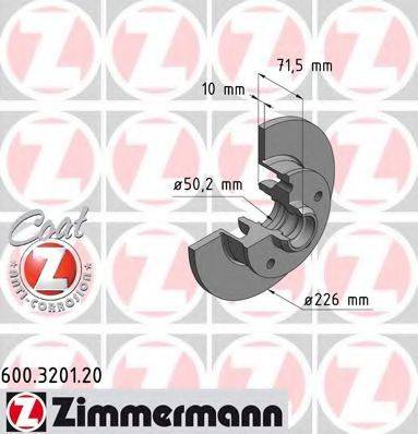 ZIMMERMANN 600320120 Тормозной диск