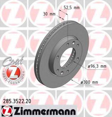 Тормозной диск ZIMMERMANN 285.3522.20