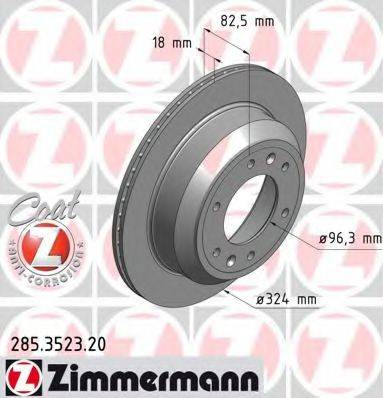 ZIMMERMANN 285352320 Тормозной диск