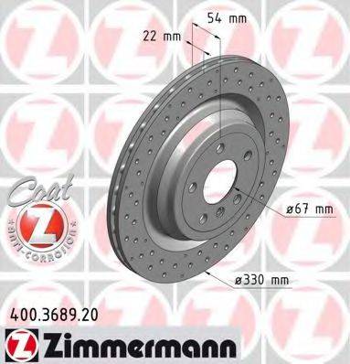 ZIMMERMANN 400368920 Тормозной диск