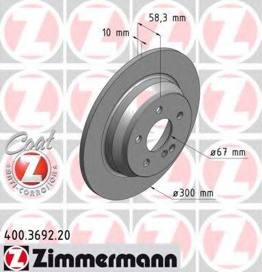 Тормозной диск ZIMMERMANN 400.3692.20