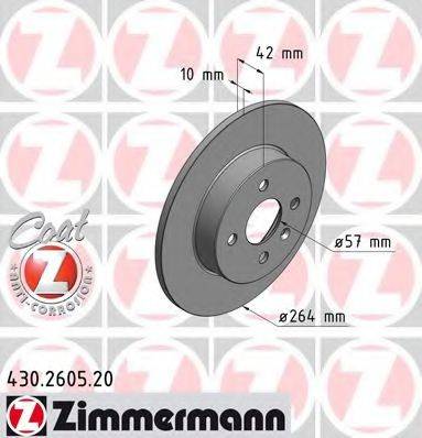 ZIMMERMANN 430260520 Тормозной диск