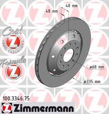 Тормозной диск ZIMMERMANN 100.3346.75