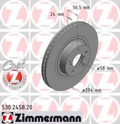 ZIMMERMANN 530245820 Тормозной диск