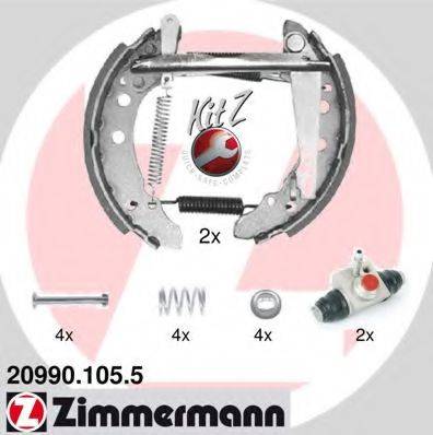 Комплект гальмівних колодок ZIMMERMANN 20990.105.5