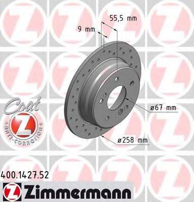 Тормозной диск ZIMMERMANN 400.1427.52
