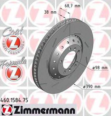 ZIMMERMANN 460158475 Тормозной диск
