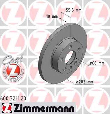 ZIMMERMANN 600321120 Тормозной диск