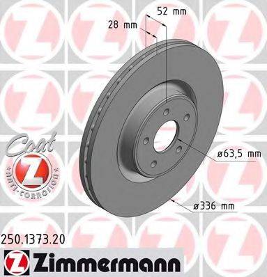 ZIMMERMANN 250137320 Тормозной диск