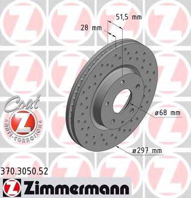 ZIMMERMANN 370305052 Тормозной диск