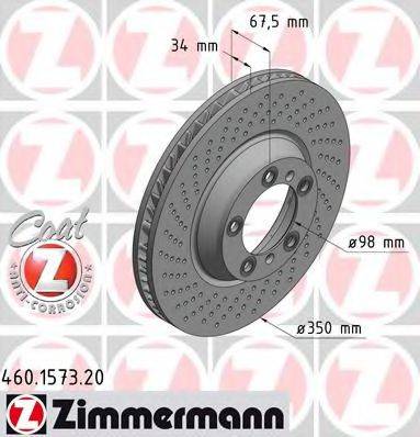 ZIMMERMANN 460157320 Тормозной диск