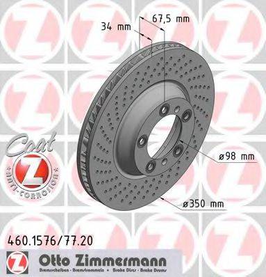ZIMMERMANN 460157620 гальмівний диск