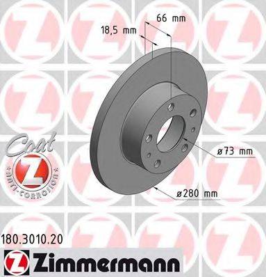 ZIMMERMANN 180301020 Тормозной диск