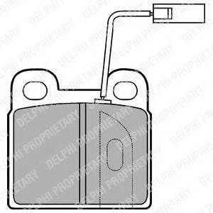 DELPHI LP1384 Комплект тормозных колодок, дисковый тормоз