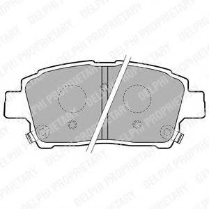 DELPHI LP1742 Комплект тормозных колодок, дисковый тормоз
