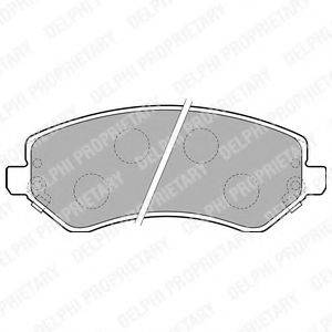 DELPHI LP1773 Комплект тормозных колодок, дисковый тормоз